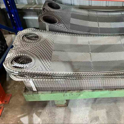 منطقه انتقال گرما صفحه مبادله گرما مس با گاسکت NBR EPDM Viton